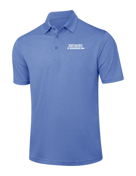 Royal Heather Contender Polo w/Scottish Rite for Children Logo