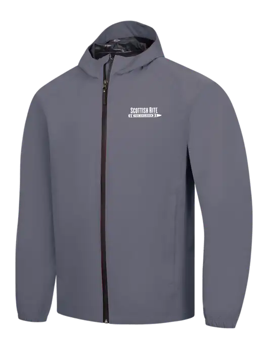 Dark Grey Essential Rain Jacket w/Scottish Rite for Children Logo