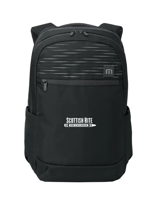 TravisMathew Black Approach Backpack w/Scottish Rite for Children Logo