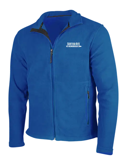Dark Royal Fleece Jacket w/Scottish Rite for Children Logo