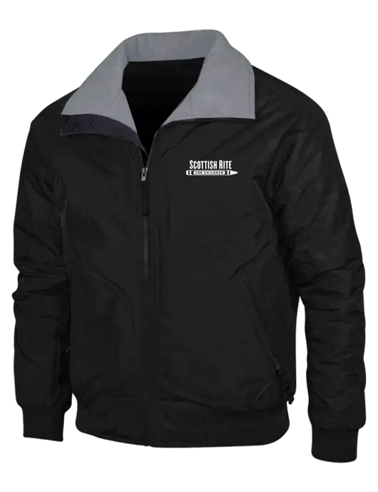 Black/Grey Classic Challenger Jacket w/Scottish Rite for Children Logo
