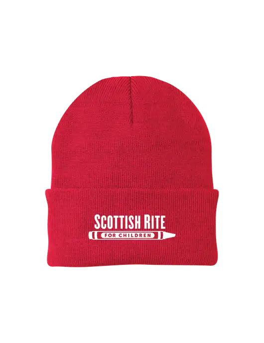 Red Knit Cap w/Scottish Rite for Children Logo