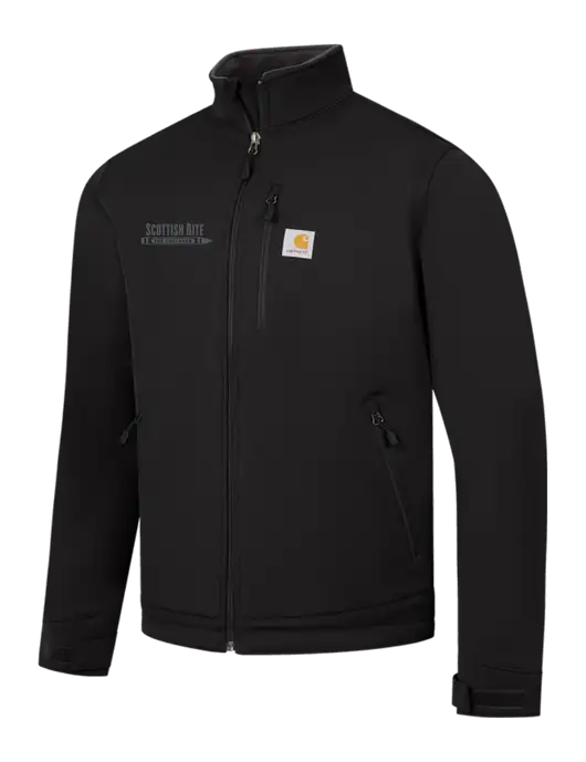 Carhartt Black Crowley Soft Shell Jacket w/Scottish Rite for Children Logo