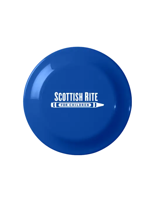 Fun Dark Royal Blue Flying Disc w/Scottish Rite for Children Logo