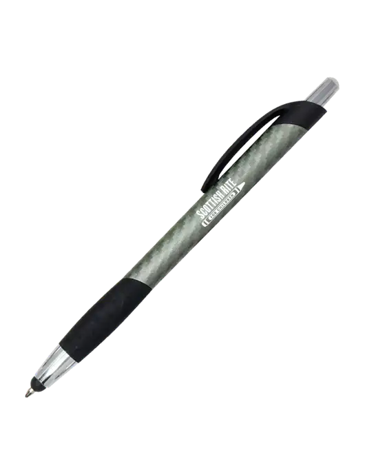 Sunray Gunmetal Stylus Pen w/Scottish Rite for Children Logo