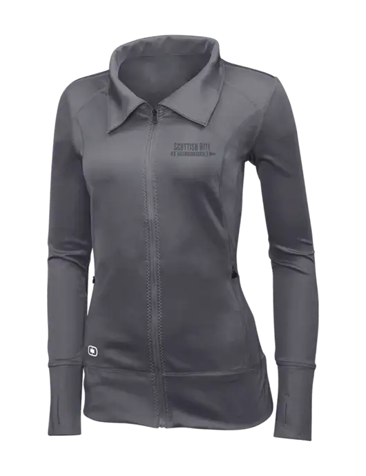 OGIO Dark Grey Womens Endurance Fulcrum Full-Zip w/Scottish Rite for Children Logo