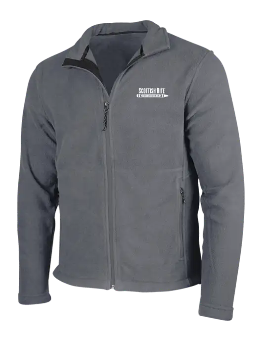 Medium Grey Fleece Jacket w/Scottish Rite for Children Logo