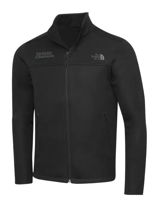 North Face Black Ridgewall Soft Shell Jacket w/Scottish Rite for Children Logo