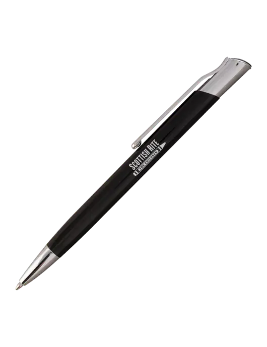San Malo Black Pen - Black Ink w/Scottish Rite for Children Logo