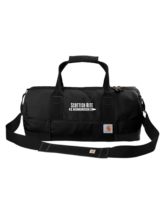 Carhartt Black Foundry Series 20” Duffel w/Scottish Rite for Children Logo