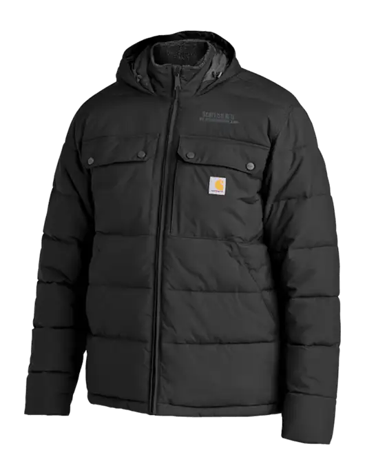 Carhartt Montana Black Insulated Hooded Jacket w/Scottish Rite for Children Logo