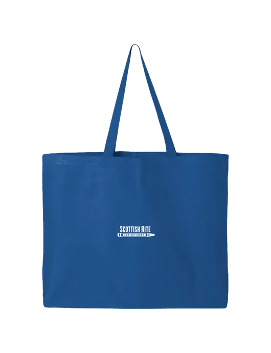 Sturdy Canvas Royal Blue Tote w/Scottish Rite for Children Logo