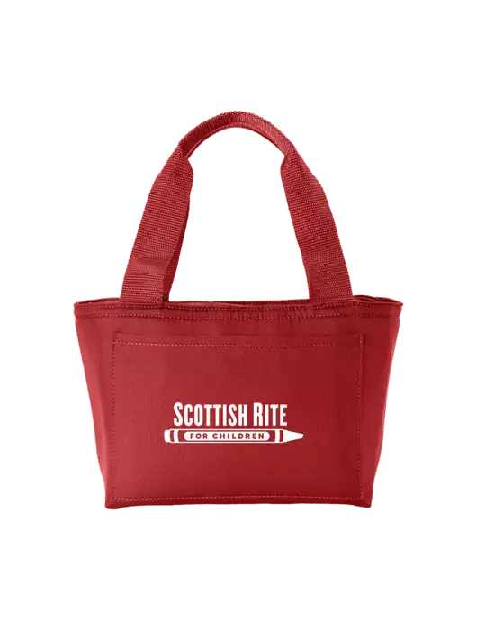 Iso Red Lunch Tote w/Scottish Rite for Children Logo