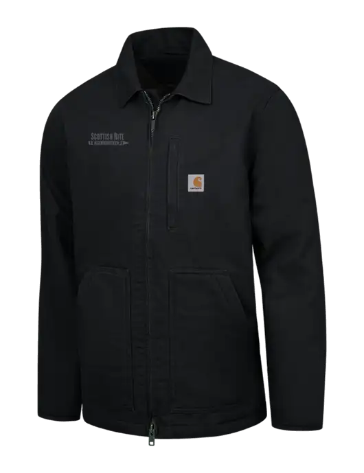 Carhartt Black Sherpa-Lined Coat w/Scottish Rite for Children Logo