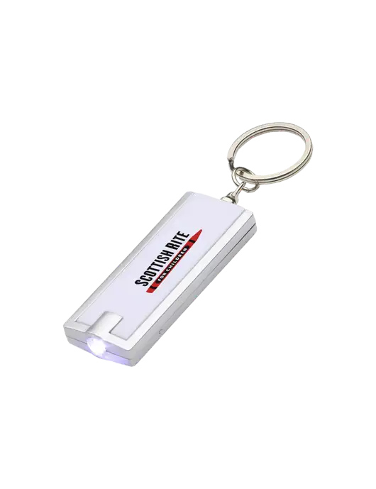 Simple Touch White LED Keychain w/Scottish Rite for Children Logo