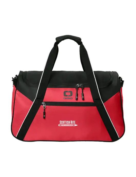 OGIO Red/Black Inception Duffel w/Scottish Rite for Children Logo