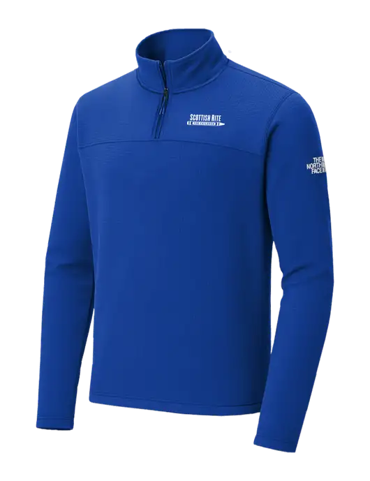 The North Face Aim 1/4-Zip Dark Royal Fleece w/Scottish Rite for Children Logo
