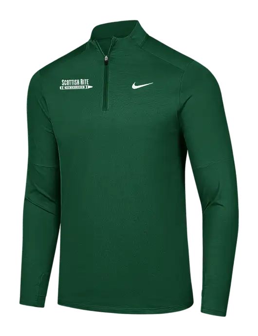 Nike Dark Green Dri-FIT Element 1/2-Zip Pullover w/Scottish Rite for Children Logo