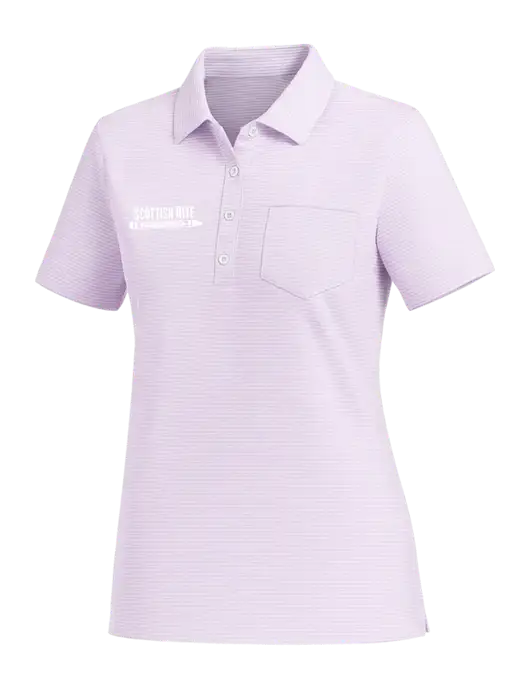 Vineyard Vines Womens Lavander Fanshell Polo  w/Scottish Rite for Children Logo