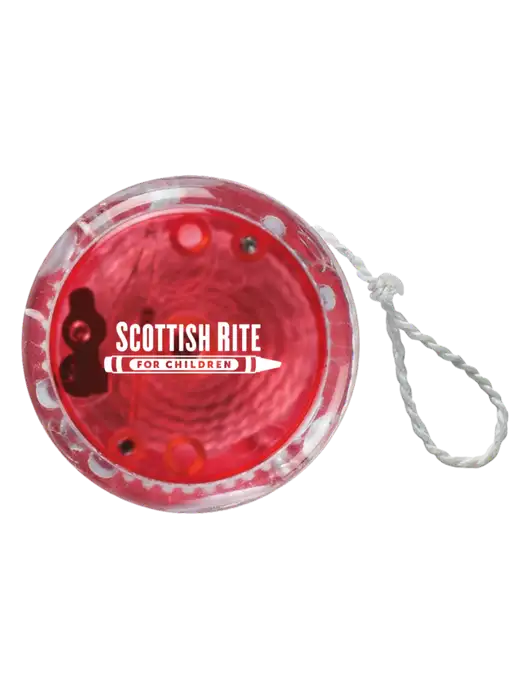 Red Light Up Yo-Yo w/Scottish Rite for Children Logo