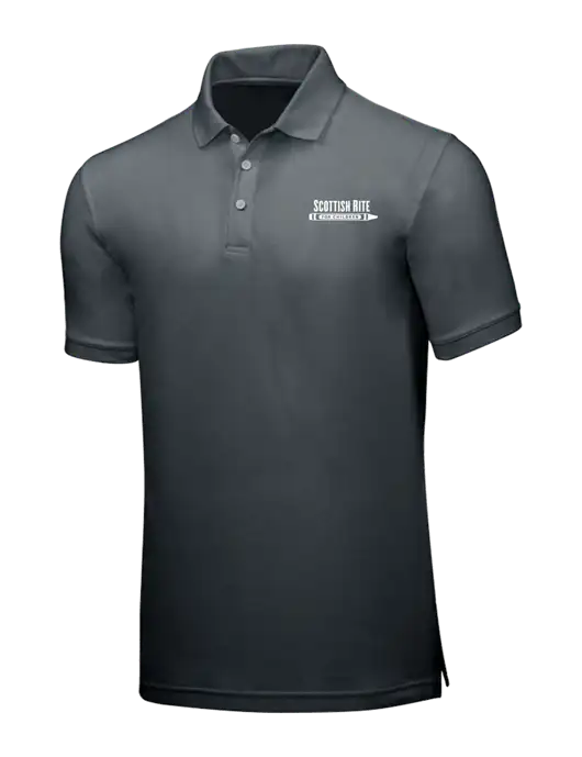 Dark Grey Core Classic Pique w/Scottish Rite for Children Logo
