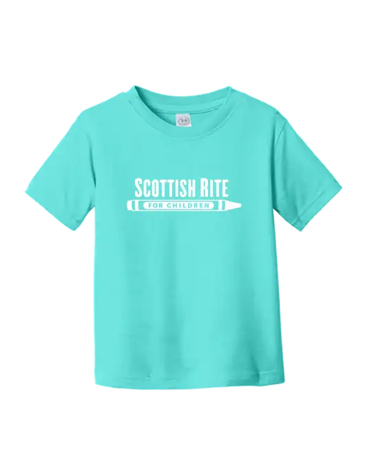 Rabbit Skins Carribean Toddler Fine Jersey Tee w/Scottish Rite for Children Logo