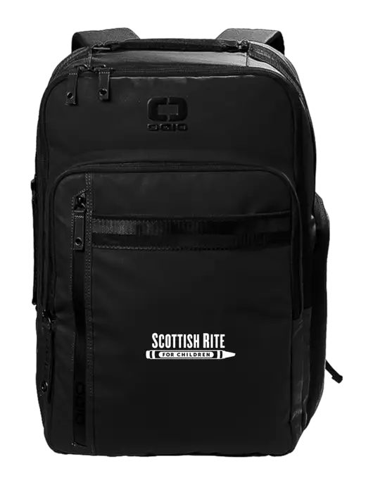 OGIO Commuter XL Black Backpack w/Scottish Rite for Children Logo