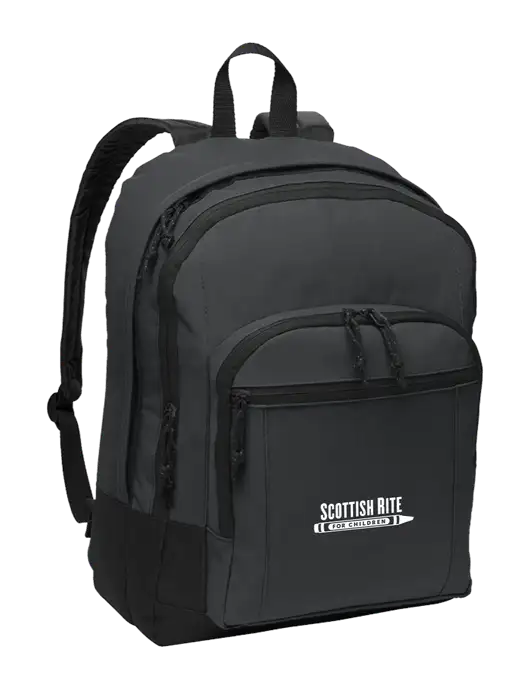 Dark Grey Essential Backpack w/Scottish Rite for Children Logo