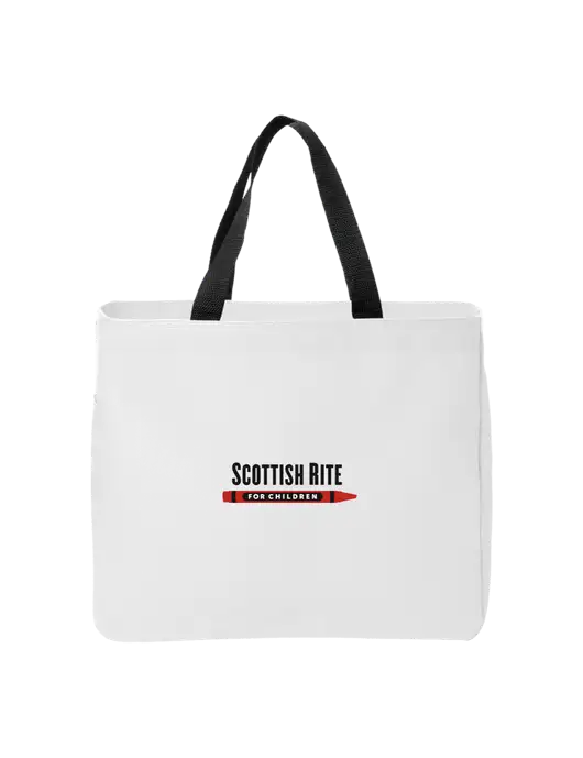 Essential White Tote w/Scottish Rite for Children Logo