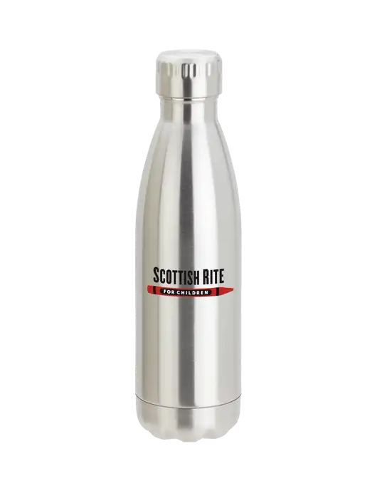 City Go Silver 17 oz Insulated Bottle w/Scottish Rite for Children Logo