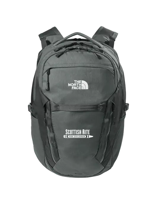 The North Face 31L Royal Arch Dark Medium Grey Backpack w/Scottish Rite for Children Logo