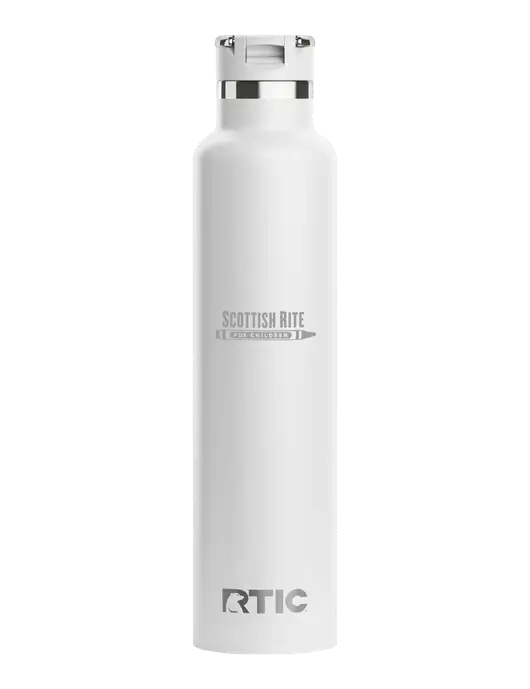 RTIC Journey 26 oz White Bottle w/Scottish Rite for Children Logo