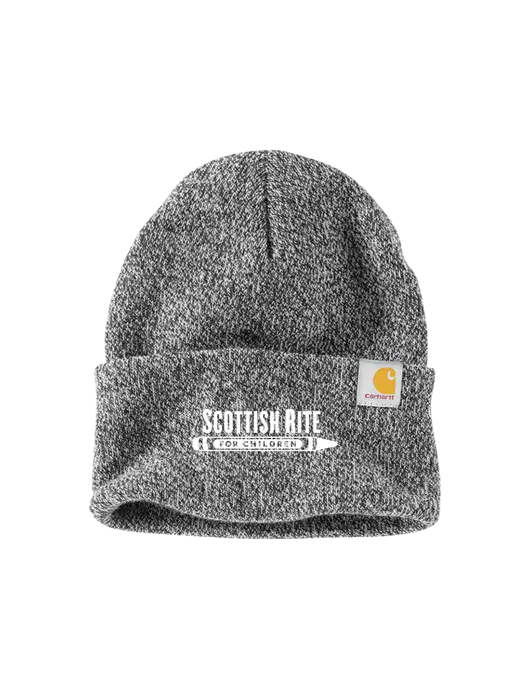 Carhartt Medium Grey Heather Watch Cap 2.0 w/Scottish Rite for Children Logo