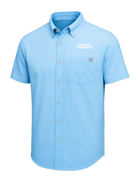 HUK Light Blue Kona Solid Shirt w/Scottish Rite for Children Logo
