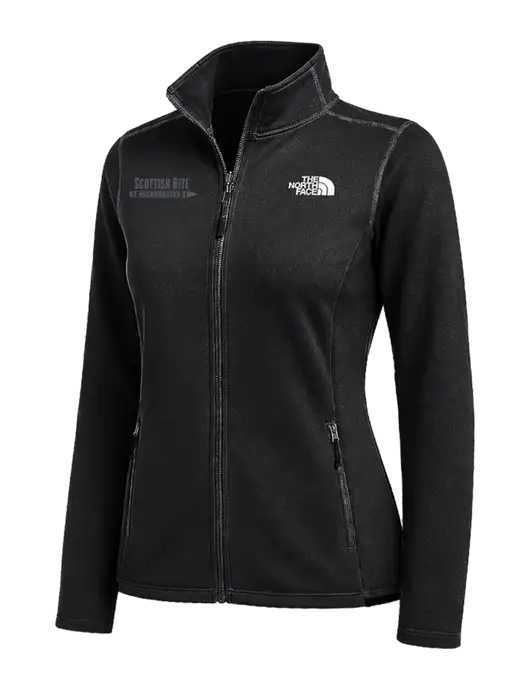 The North Face Womens Black Skyline Full-Zip Fleece Jacket w/Scottish Rite for Children Logo