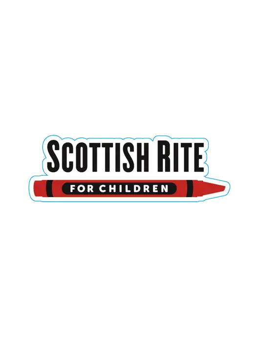 Extra Large Scottish Rite for Children Logo Decal (11.5"w)