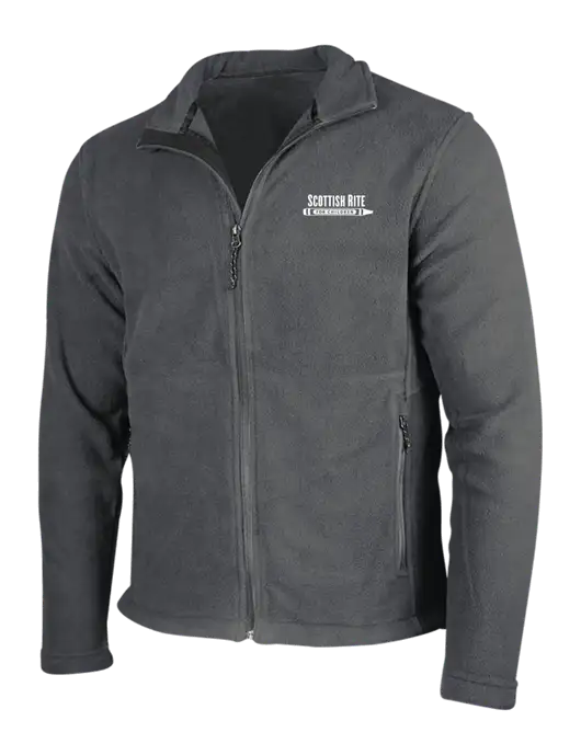 Dark Grey Fleece Jacket w/Scottish Rite for Children Logo
