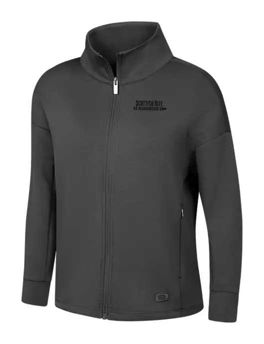 OGIO Womens Dark Grey Transcend Full-Zip w/Scottish Rite for Children Logo