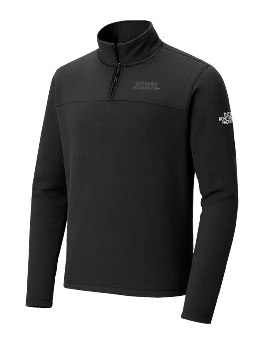 The North Face Aim 1/4-Zip Black Fleece w/Scottish Rite for Children Logo