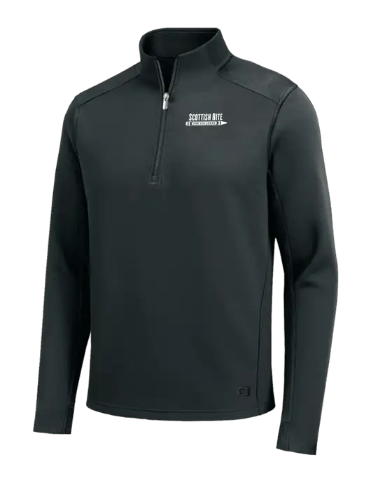 OGIO Transcend Very Dark Grey 1/4-Zip w/Scottish Rite for Children Logo