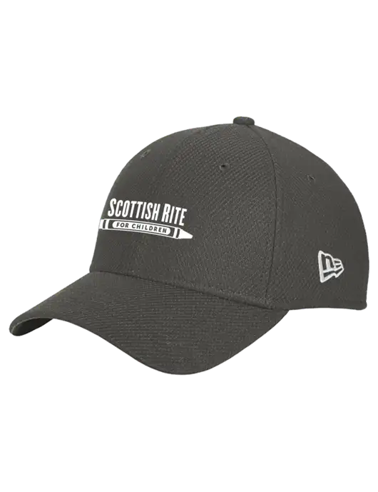 New Era Diamond Era Very Dark Grey Stretch Cap w/Scottish Rite for Children Logo