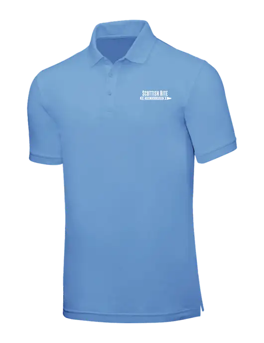 Carolina Blue Core Classic Pique w/Scottish Rite for Children Logo
