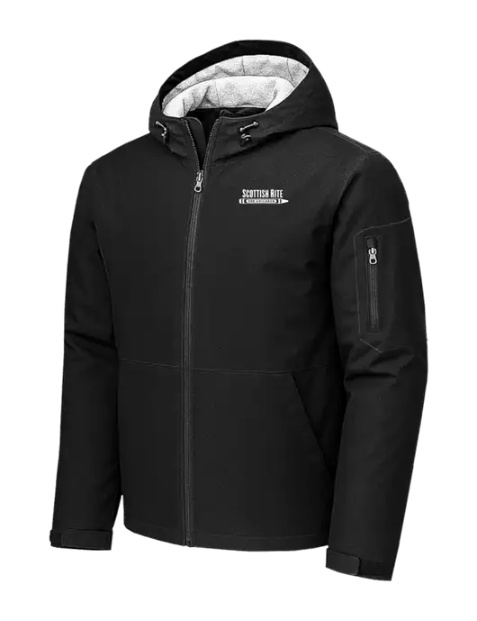 Waterproof Insulated Black Jacket w/Scottish Rite for Children Logo