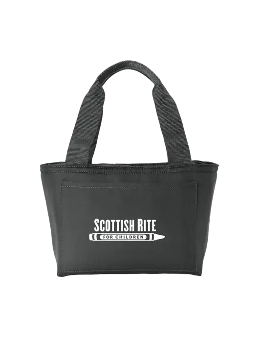 Iso Dark Grey Lunch Tote w/Scottish Rite for Children Logo