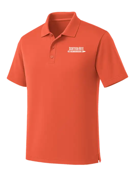 Coral Dry Zone UV Micro Mesh Polo w/Scottish Rite for Children Logo