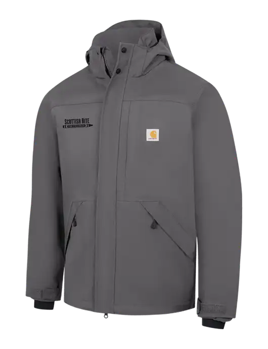 Carhartt Dark Grey Storm Defender Shoreline Jacket w/Scottish Rite for Children Logo