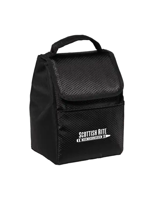 Lunch Bag Black Cooler w/Scottish Rite for Children Logo