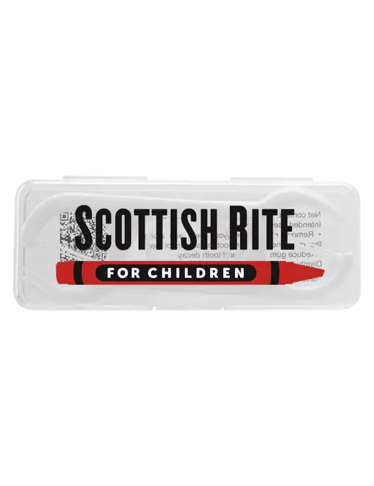 Floss Picks 10pc Travel Kit w/Scottish Rite for Children Logo