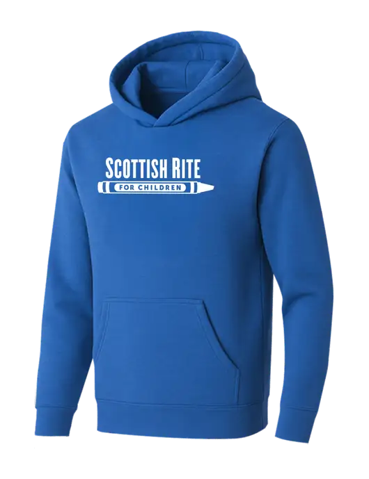 BELLA+CANVAS Royal Sponge Fleece Pullover Hoodie w/Scottish Rite for Children Logo