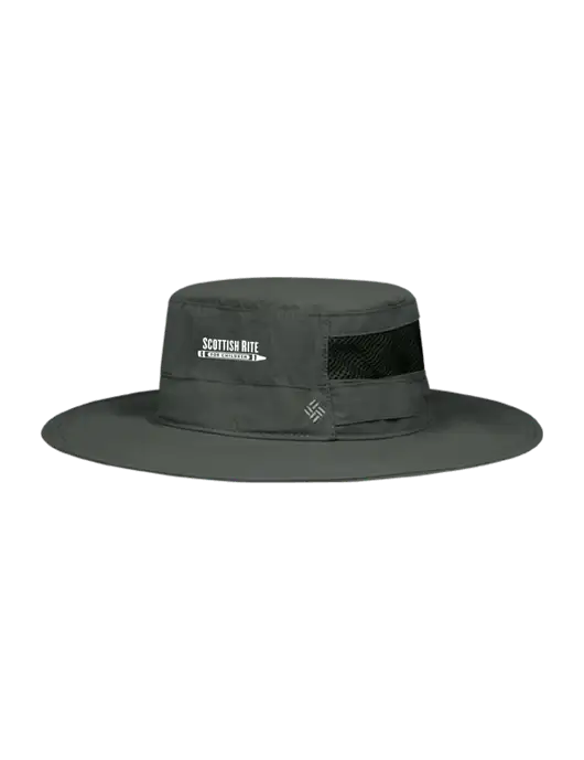 Columbia Dark Grey Bora Bora Booney  Hat w/Scottish Rite for Children Logo